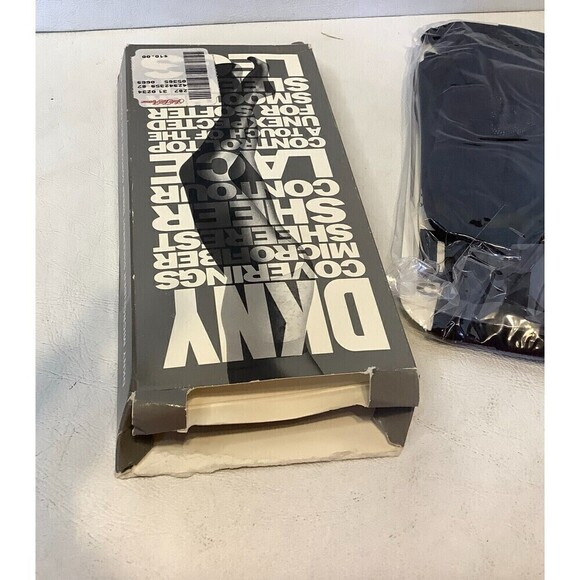 Vintage 1992 DKNY Microfiber Control Top Pantyhose Style 669 #3240-04 Black - Picture 7 of 8